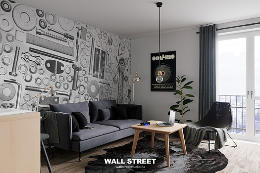 Фотообои в интерьере артикул Grayscale 33, ОТТЕНКИ СЕРОГО / GRAYSCALE, Wall street Фотообои в интерьере артикул Grayscale 33, ОТТЕНКИ СЕРОГО / GRAYSCALE, Wall street