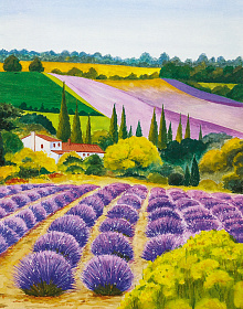 Фиолетовые фотообои Marburg Gloockler Pompoos Provence 35642