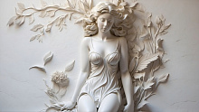 3D фотообои с имитацией под лепнину Design Studio 3D Bas-relief AG-BR-017