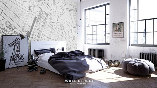 Фотообои в интерьере артикул Induction 15, INDUCTION, Wall street Фотообои в интерьере артикул Induction 15, INDUCTION, Wall street